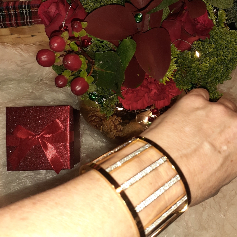 Michael Kors Rhinestone Cuff Bracelet Pristine Co… - image 4